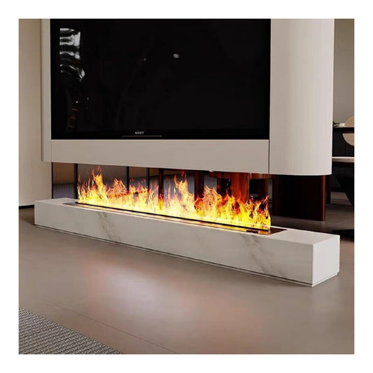 Caminetti con comandi touch con timer rosso