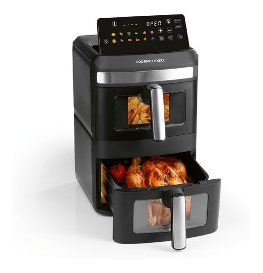 Friggitrice ad aria con comandi touch con programmi automatici oro 12 L