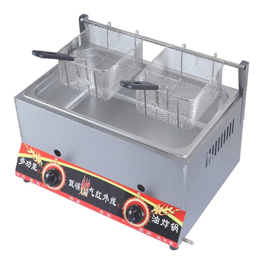 Friggitrice da cucina in acciaio inox oro