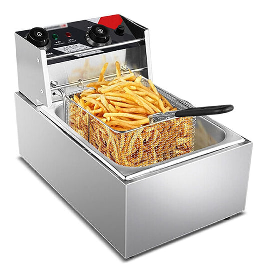 Friggitrice da cucina temperatura regolabile con timer nero