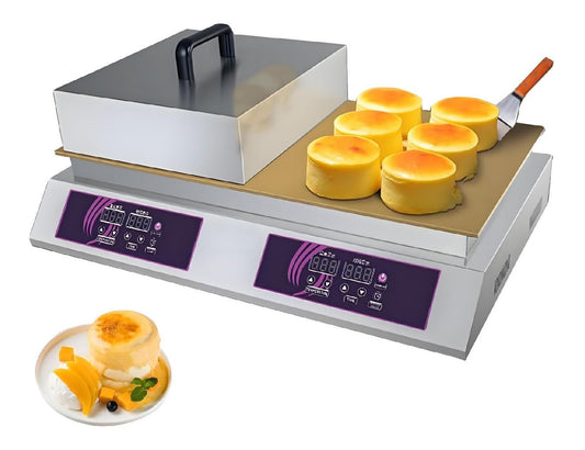 Macchina per waffle antiaderente commerciale, digitale con timer rame