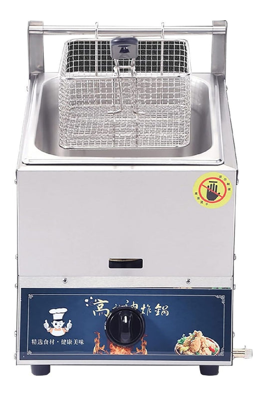 Friggitrice da cucina Friggitrice Doppia Vasca Acciaio Inossidabile