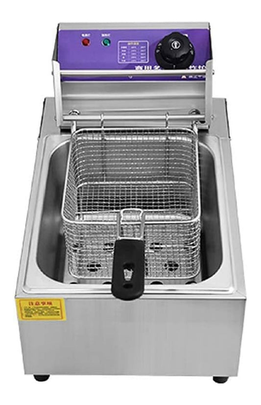 Friggitrice elettrica 6 L temperatura regolabile nero