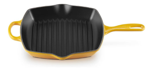 In acciaio inox bistecchiera skillet quadrata evolution ghisa componenti lavabili nero