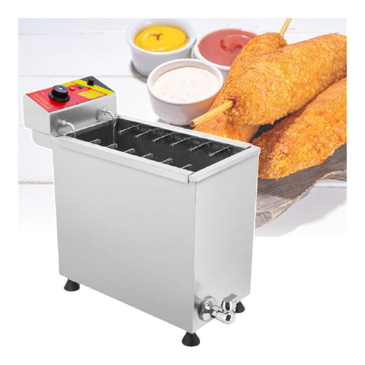 Friggitrice elettrica funzionamento automatico rosso temperatura regolabile