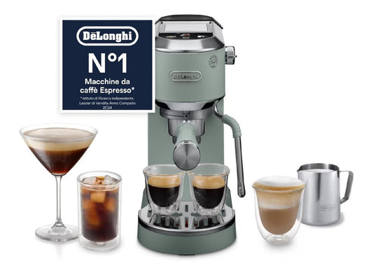 Macchina da caffe con comandi touch funzione vapore verde