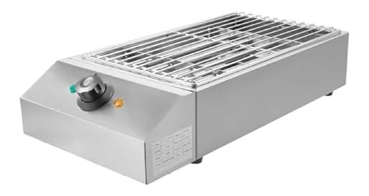 Griglia per Barbecue Interno, elettrica portatile in acciaio inox verde