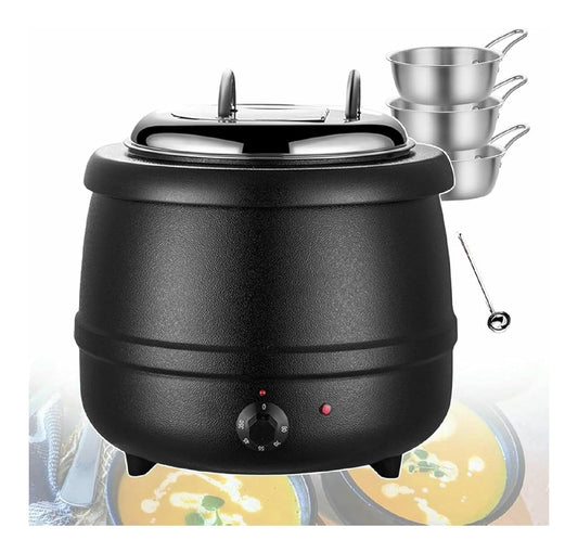 Portatile bollitore elettrico in acciaio inox nero