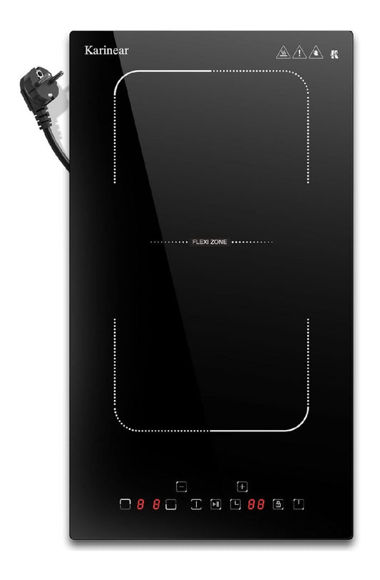 Karinear Piano Cottura Induzione Fuochi, con comandi touch con timer oro