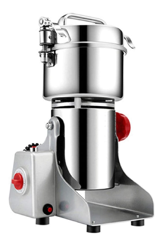 Macinacaffe elettrico con timer con macinacaffe rosso